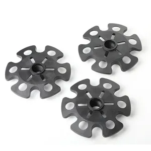 Universeller Trekkingstock Schneeteller grosser Ersatz Schneering fuer Outdoor schwarz