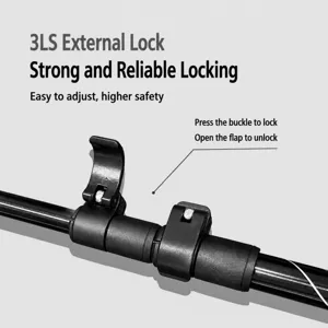 Outdoor trekking pole 7075 aluminum alloy hiking walking stick external lock mechanism view