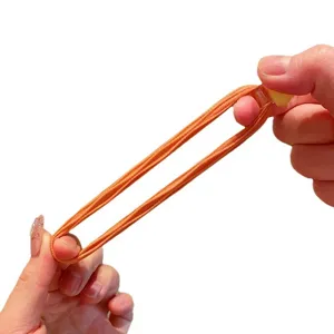 Elastico per capelli arancione ad alta elasticità per bambine, elastico resistente