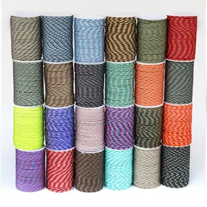 4mm 7-Strand Paracord Outdoor Survival Tactical Rope Spool for Camping Crafting Bracelet