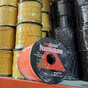 High reflective 7-strand paracord 4mm nylon outdoor camping tent wind rope 100m length.