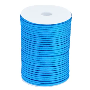 100M Outdoor 7-Core Paracord 4mm Survival Nylon Rope Blue Spool Weaving Bracelet Line