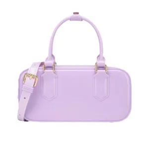 Borsa a Mano da Donna Lucida in PVC Piccola Quadrata 2025 Moda Minimalista Versatile Borsa a Tracolla alla Moda Pendolare