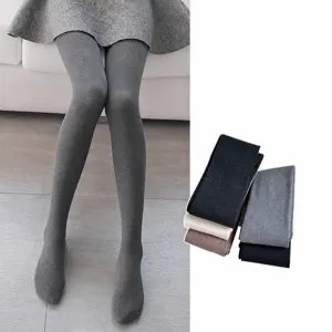 Collants Thermiques d'Hiver pour Femmes Doublés en Polaire Taille Haute Effen Push-Up Leggings Extensibles Unis