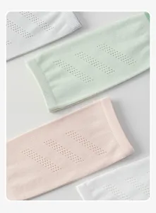 Breathable knit sports calf socks detail, lightweight summer athletic compression leg sleeves.