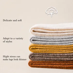 Eleganti calze alte lunghe tinta unita da donna stile giapponese, comodi calzini di cotone.