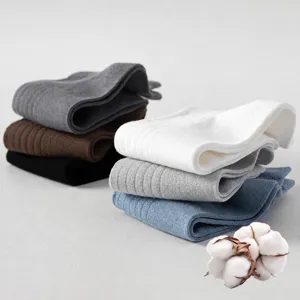 Men's pure cotton short socks breathable anti-odor comfortable casual wear solid color.
