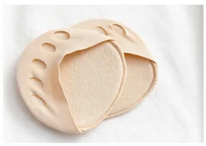 Chaussettes invisibles orteils avant-pied coussinet antidérapant talon haut respirant.