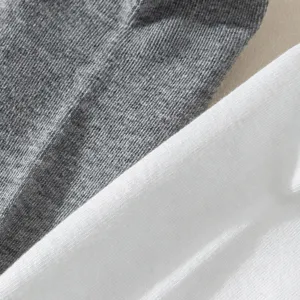 Women's solid color cotton short socks spring summer breathable comfortable classic grey white