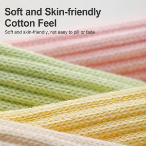 Pure cotton socks soft breathable knit fabric close up view comfortable daily wear