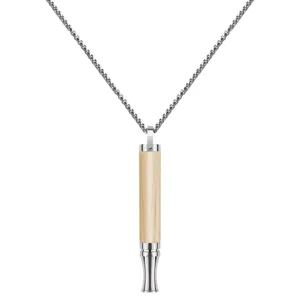 Collar de respiración consciente para la ansiedad, colgante de meditación de acero