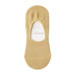 Women's thin cotton no-show socks summer breathable mesh low cut anti-slip invisible sock