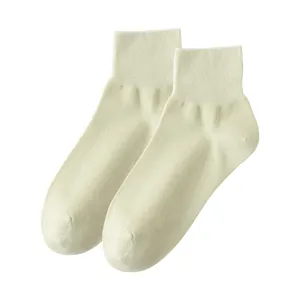 Dames katoenen korte sokken zomer ademende casual sokken zachte elastische comfort enkelsok