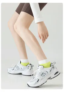 Comfortable cotton women's short socks for summer, breathable and anti-odor athletic wear.