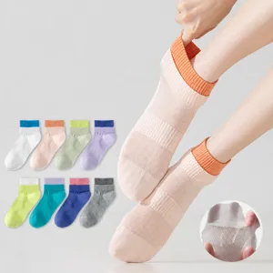 Women's Pure Cotton Short Socks Summer Breathable Deodorizing Sweat-Absorbing Sports Casual Short Tube Socks