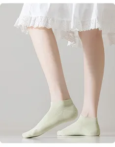 Cotton mesh short socks for women, breathable thin summer ankle socks for daily wear.