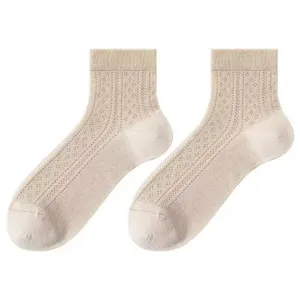 Mujeres seda de morera verano fino transpirable calcetines red elegante estilo ballet uso diario