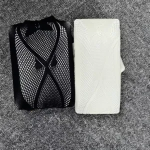 Meisjes zomer dunne visnet panty en witte kanten leggings set voor kinderen dagelijks