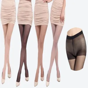 Women translucent pantyhose ultra thin sheer tights sexy silk hosiery multi color variants