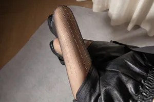 Black sheer pantyhose with vertical rhinestone stripes, sexy translucent summer tights detail.
