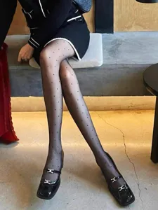 Sheer polka dot black tights for women, ultra-thin sexy sheer pantyhose for spring and summer.