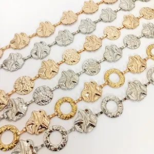 Stijlvolle vrouwen metalen tailleketting kleurrijke verstelbare riem voor jurk jeans sieraden