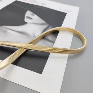 Chaîne de taille en métal doré pour femmes, ceinture élastique élégante pour robes pantalons.