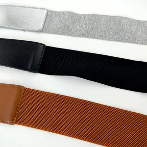 Breiter elastischer Gürtel Damen Mantel Kleider Stretch Taillengürtel Mode Accessoire