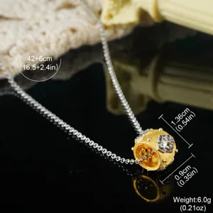 Vintage palatial style necklace with detailed measurements and weight specs