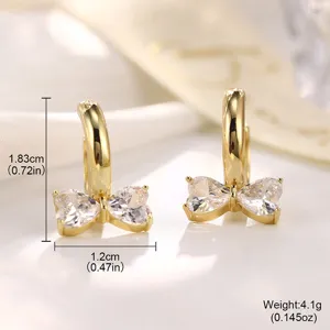 Goldene Schleifen-Creolen mit Zirkonia, Maße 1,83x1,2cm, Gewicht 4,1g Produktdetails