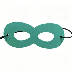 Vibrant green felt eye mask for kids costume party and Halloween celebrations gift
