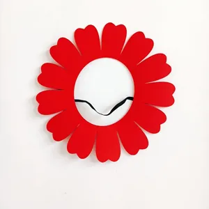 Felt Sunflower Performance Headgear Props Sun Flower Face Set Costume For Kids Adult Sports Meet Performance Party Funny Mask Hat