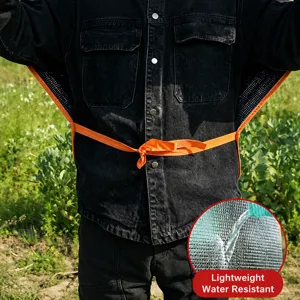 Outdoor sun protection cape hat, breathable mesh and waterproof design for farm work and fishing.