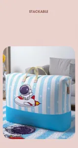 Extra large storage bag for quilts and clothes, thickened moisture-proof foldable luggage bag.