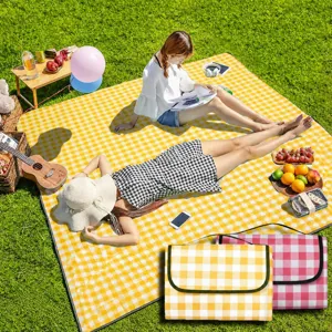 Waterproof Foldable Outdoor Picnic Mat Thickened Portable Camping Blanket Spring Outing Beach Mat For Camping Travel