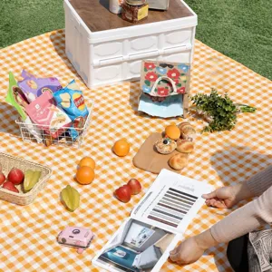 Waterproof picnic mat for outdoor camping and beach, thickened portable moisture-proof mat.
