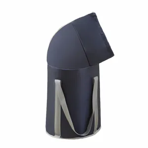 Portable foldable foot soaking bucket, deep over-knee collapsible thermal foot bath bag.