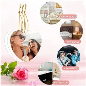 Sublimation heart shaped air freshener blanks for personalized car and home DIY decor