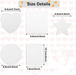 Sublimation Air Freshener Blanks DIY Felt Scented Sheets Heart Star Round Square Rectangle Felt Sheets For Car Home Decor