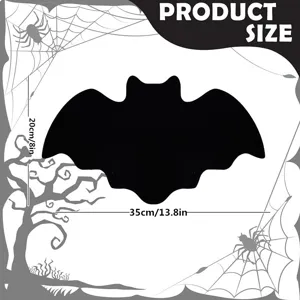 Halloween felt bat placemat with dimensions 35x20cm for table decor