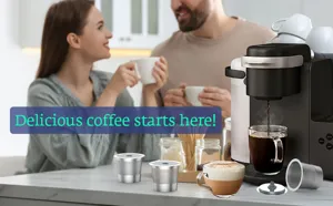 Wiederverwendbare Edelstahl Kaffeekapsel Einzelloch K Tasse kompatibel Kaffeemaschine