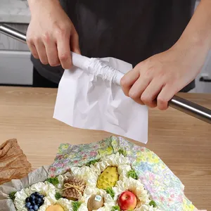 Tige de roulement en acier inoxydable pour emballage de papier de soie et cuisson, outil durable.