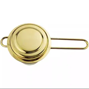 Gold stainless steel tea strainer coffee scoop infuser with long handle for loose leaf tea