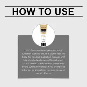 EELHOE Tallow Sunscreen Crème Solaire SPF 50+ Visage et Corps Hydratante 80g Quotidien