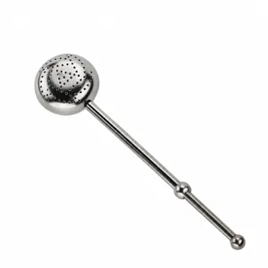 304 Stainless Steel Tea Infuser Long Handle Tea Ball Strainer Mesh Filter For Loose Leaf Tea Teaware Accessories
