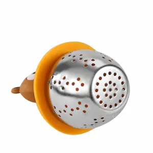 Edelstahl Silikon Teeei Teesieb Kugel für Büro Küche lose Teeblätter Kräuter Filter.