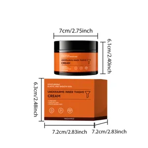 Moisturizing brightening body cream for inner thighs and underarms, smooth and hydrating formula.