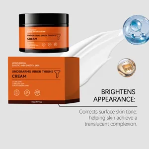Underarms inner thighs whitening moisturizing cream for smooth and radiant skin care 140g.