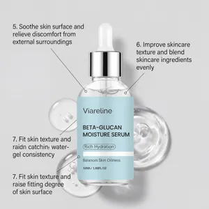 Ορός Ενυδάτωσης Beta-Glucan VIARELINE 50ml, βαθιά ενυδατική ουσία περιποίησης.