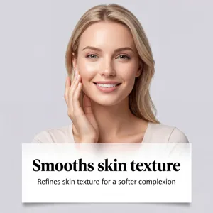 Detalle de cuidado facial que muestra textura de piel suave tras aplicacion de gel.